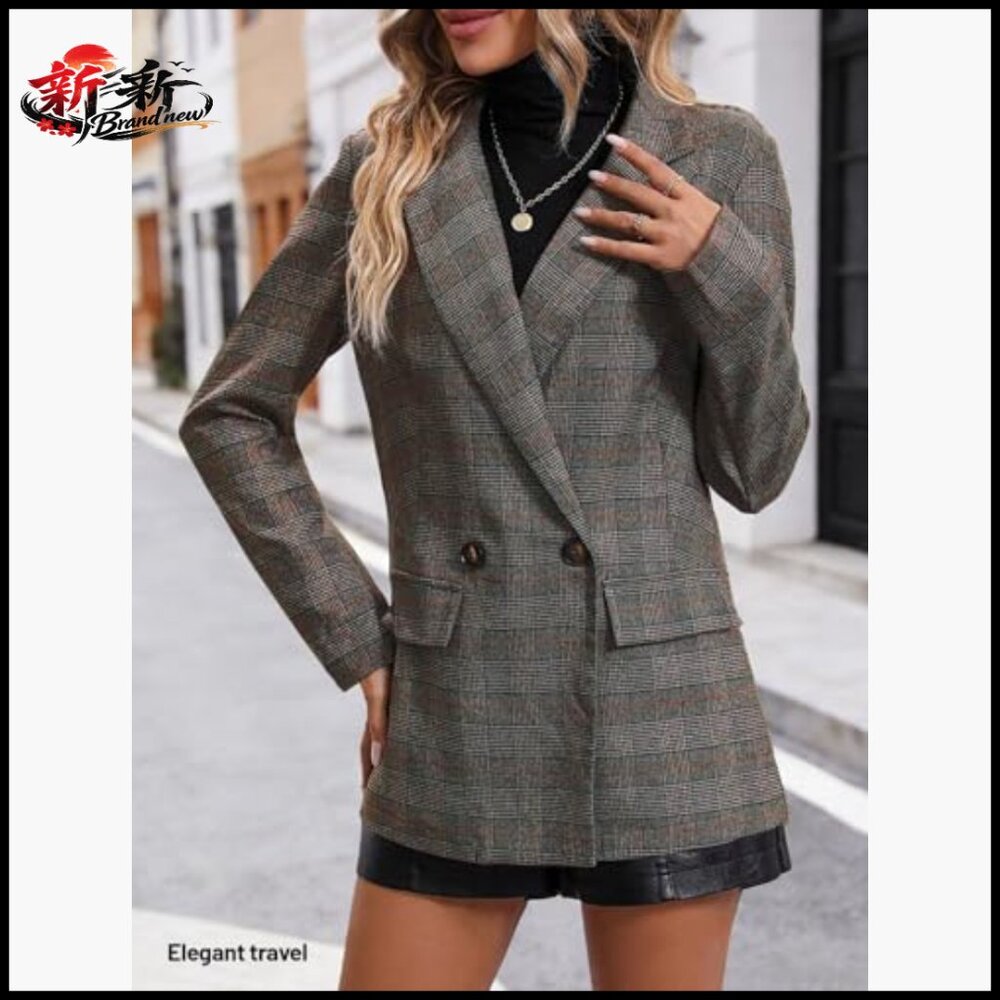 Lightweight Fully Lined Polyester Blend Blazer wi… - image 3